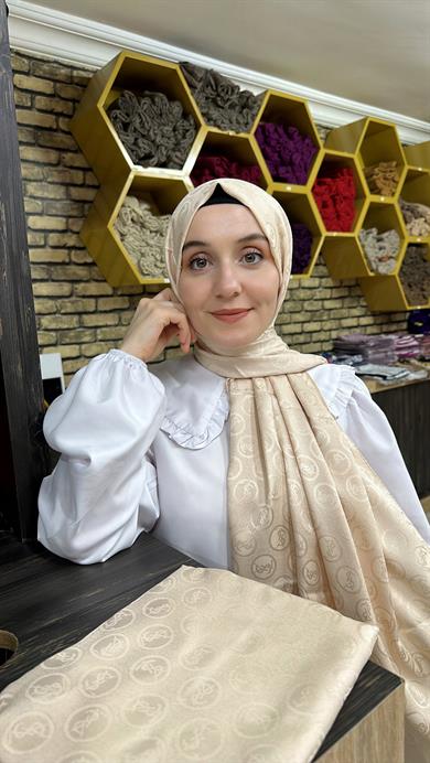 Lsy Desen Jakar Şal Bej