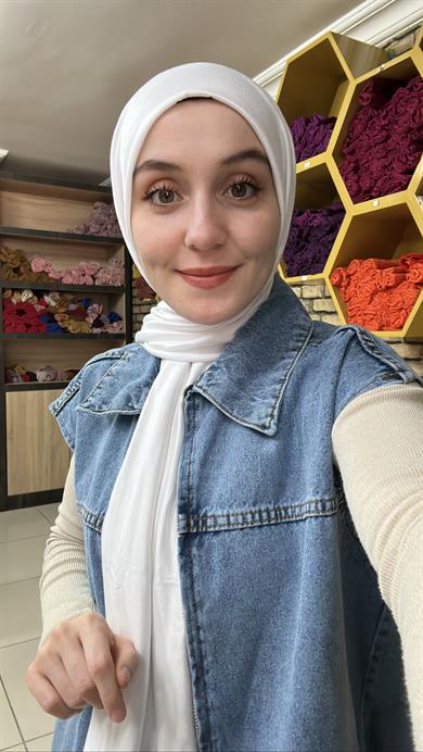 Luxury Penye Şal Beyaz (1 Numara)