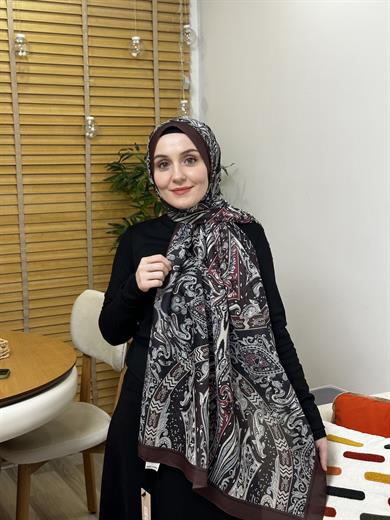 Özel Pamuk Vual Bordo 10