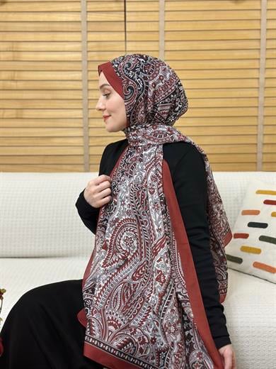 Özel Pamuk Vual Bordo 11