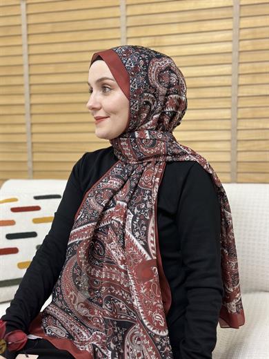 Özel Pamuk Vual Bordo 7