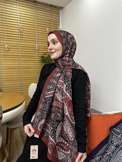 Özel Pamuk Vual Bordo 7