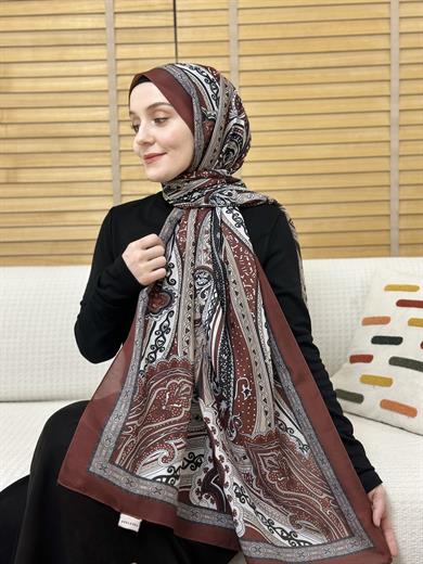 Özel Pamuk Vual Bordo 8