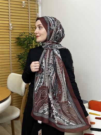 Özel Pamuk Vual Bordo 8