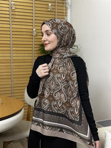 Özel Pamuk Vual Kahverengi 4