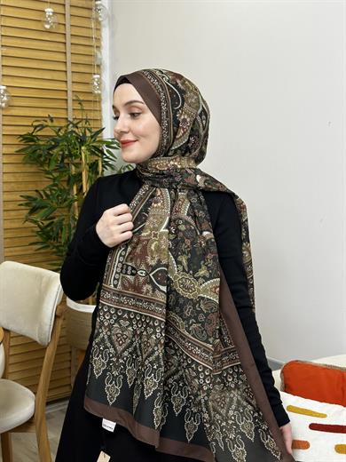 Özel Pamuk Vual Kahverengi 5