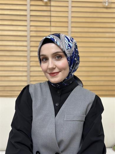Özel vual Eşarp Lacivert 2