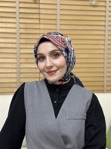 Özel Vual Eşarp Lacivert 4