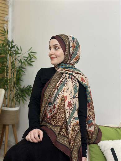 Özel Pamuk Vual Bordo 3