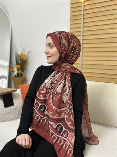 Özel Pamuk Vual Bordo 5