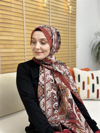 Özel Pamuk Vual Bordo 6