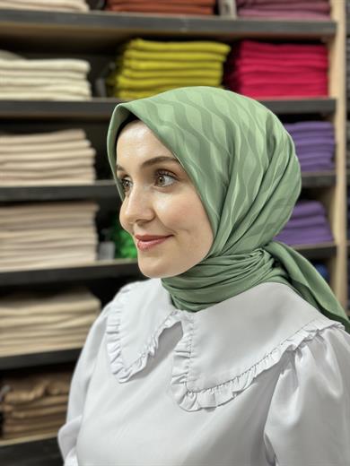 Su Yolu Jakar Eşarp KÜF YEŞİLİ