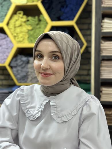 Su Yolu Jakar Eşarp Vizon