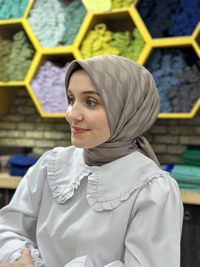 Su Yolu Jakar Eşarp Vizon