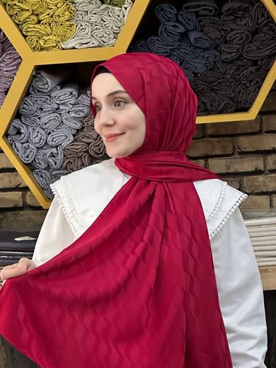 Su Yolu Jakar Şal Bordo
