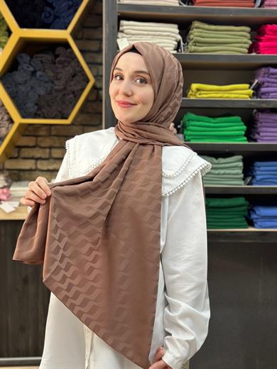 Su Yolu Jakar Şal Kahve