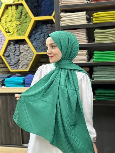 Yeni Jakar Şal Açık Benetton Yeşili