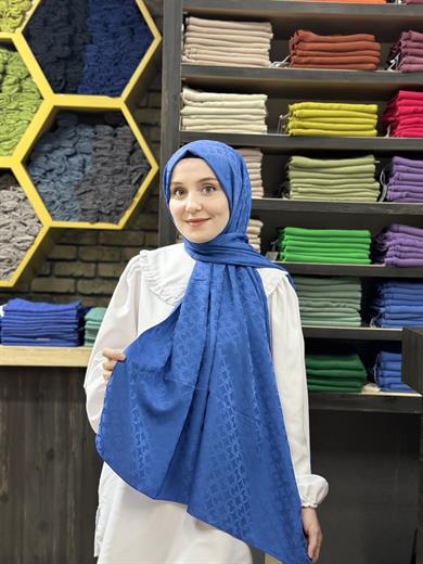 Yeni Jakar Şal İndigo