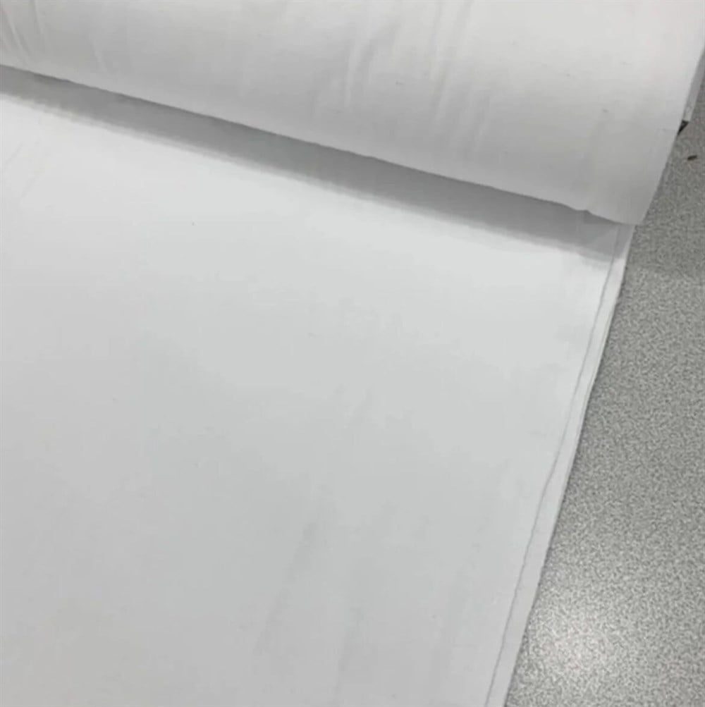 Bebek Özel %100 Pamuk Poplin Kumaş Beyaz 240 cm Eninde 