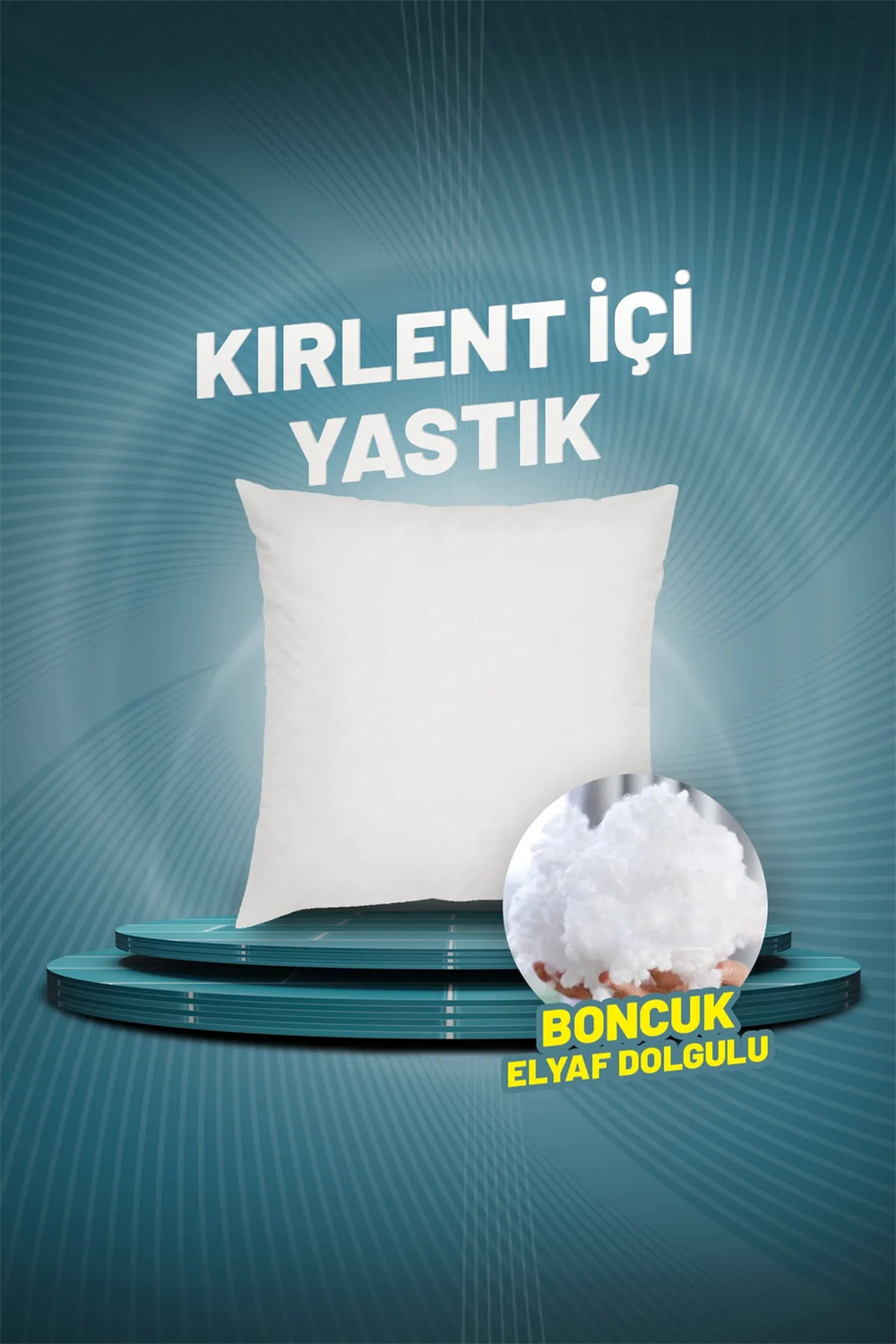 Bebek Özel 1 Adet Kırlent Kılıfı İç Yastığı 45x45