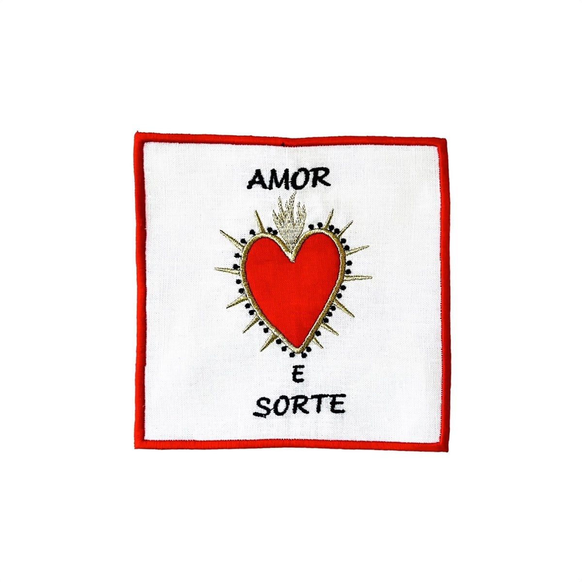 Amor E Sorte Kalp Desenli Kokteyl Peçete ( 1 Adet )