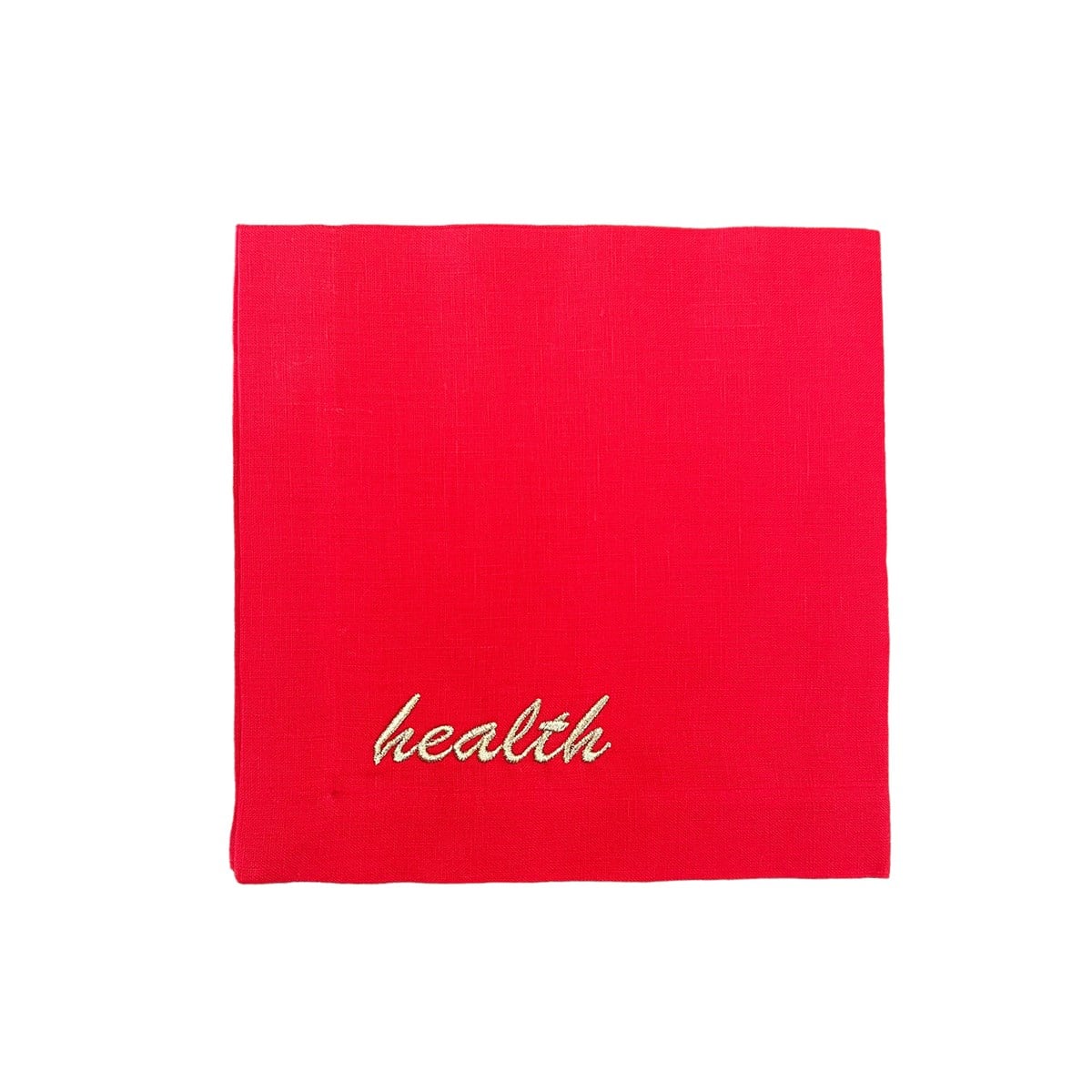 Health Desenli Dekoratif Kırmızı Servis Peçetesi ( 1 Adet )