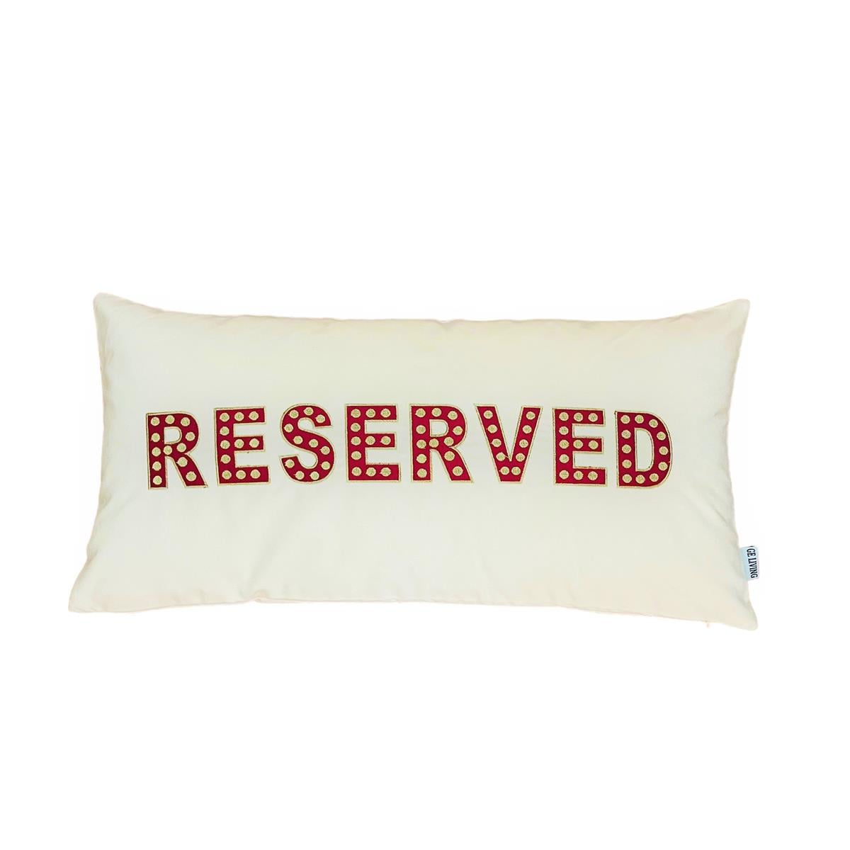 Reserved Desenli Dekoratif Kırlent Kılıfı 30 x 60