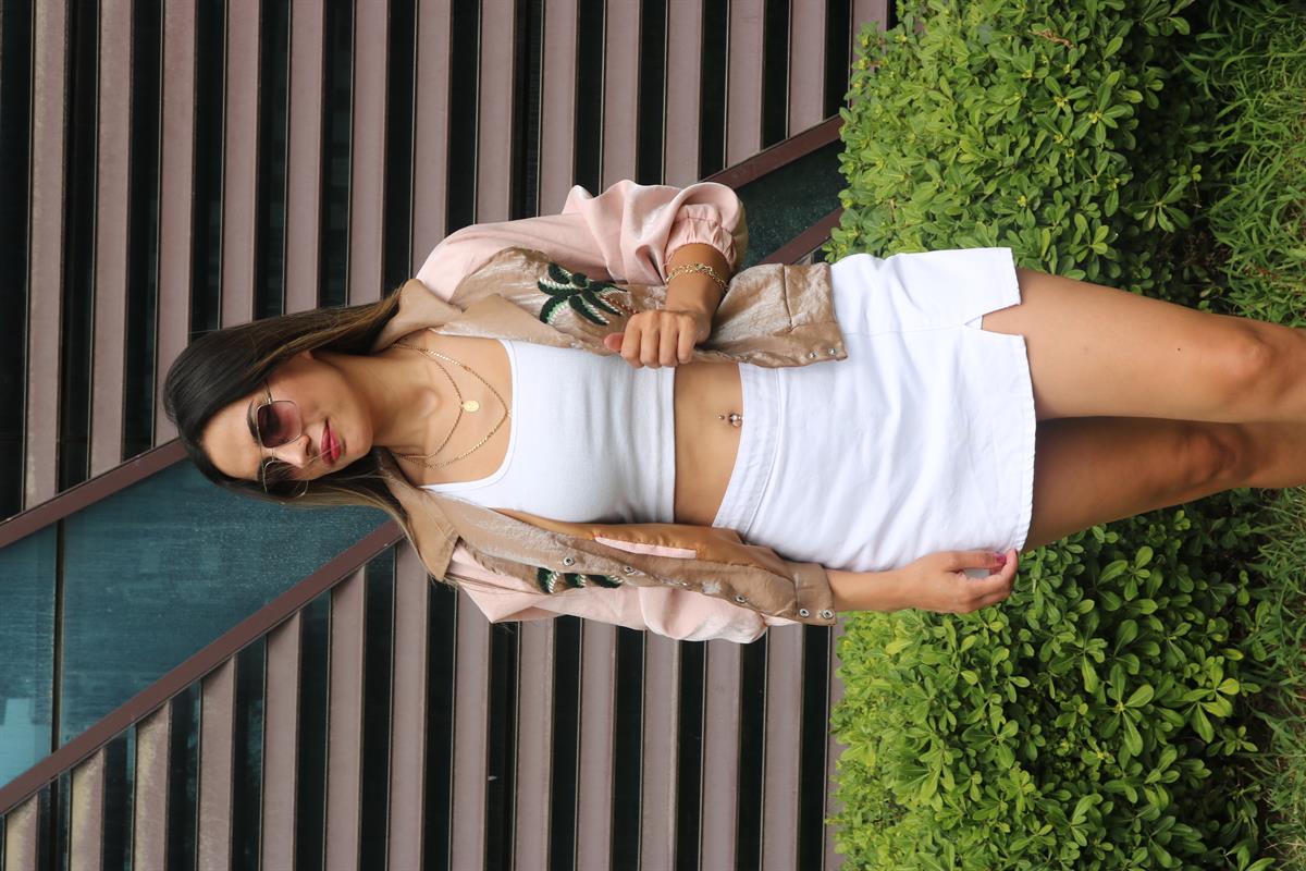 Bysolocollection Premium kumaş desenli ceket