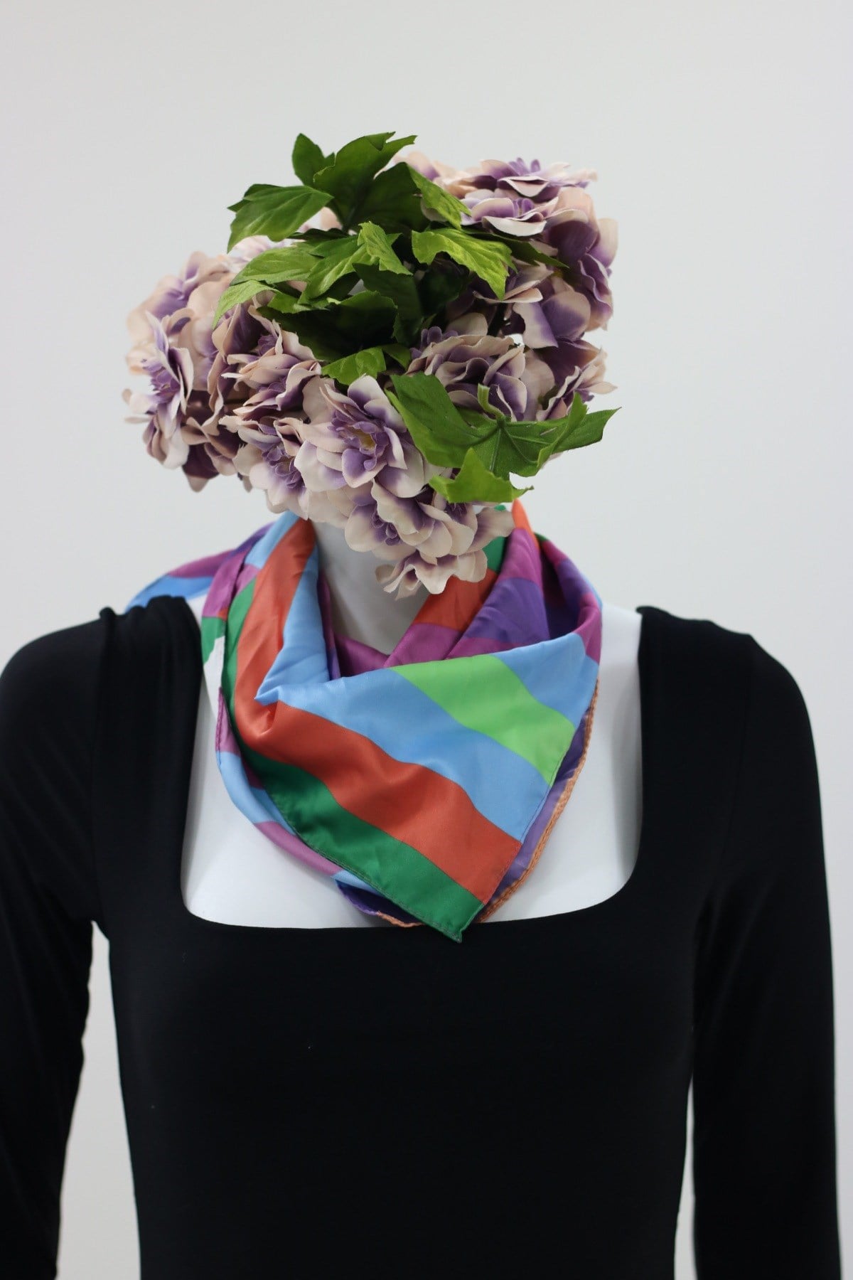 Orijinal marka renkli blok fular