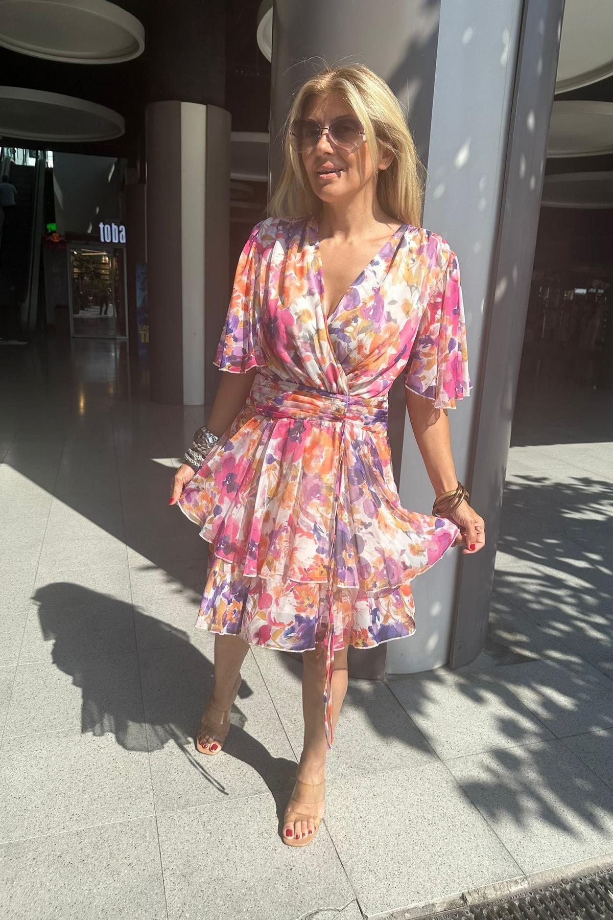 Exp24 Çiçek Desen Elbise