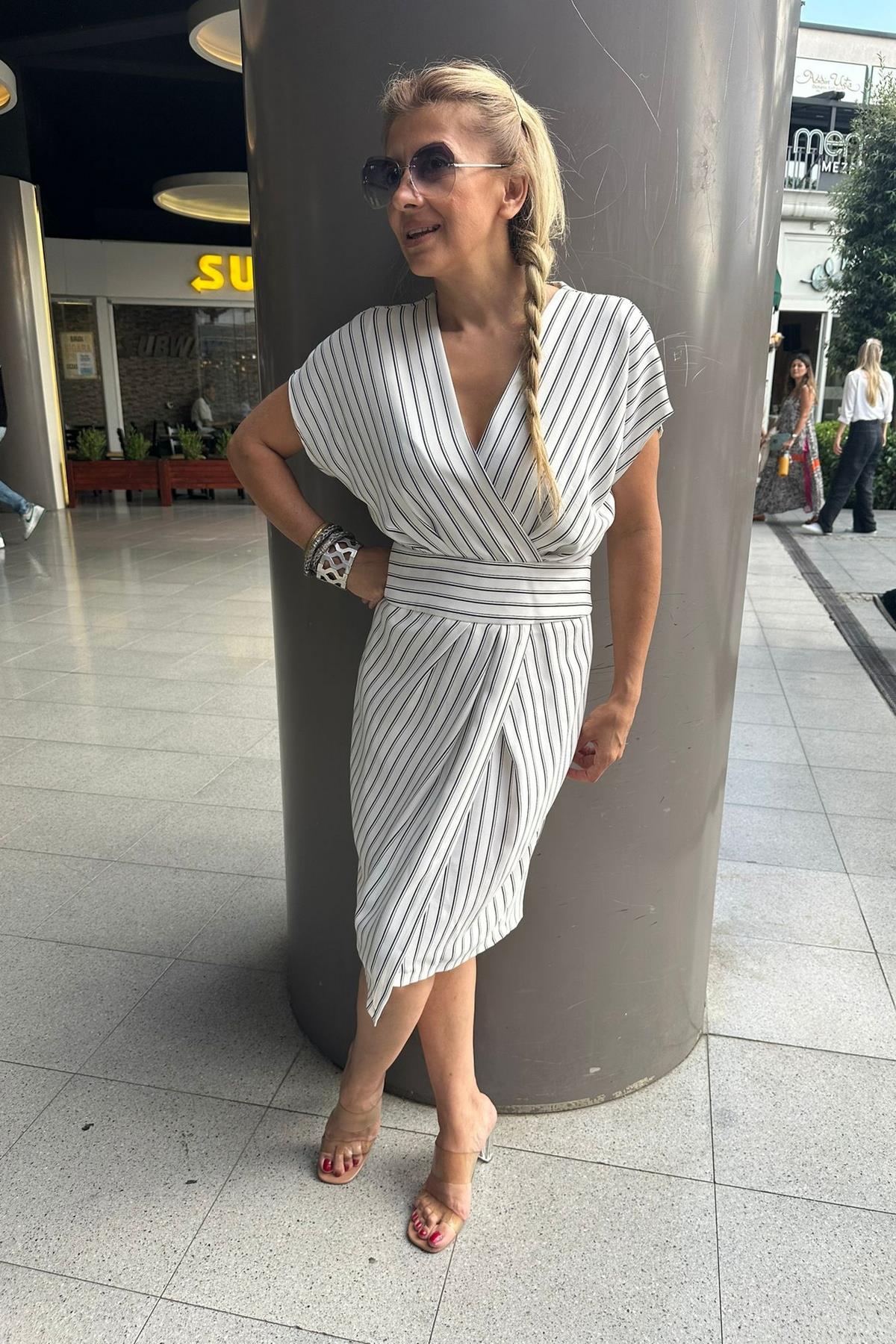 Exp24 Kruvaze Elbise