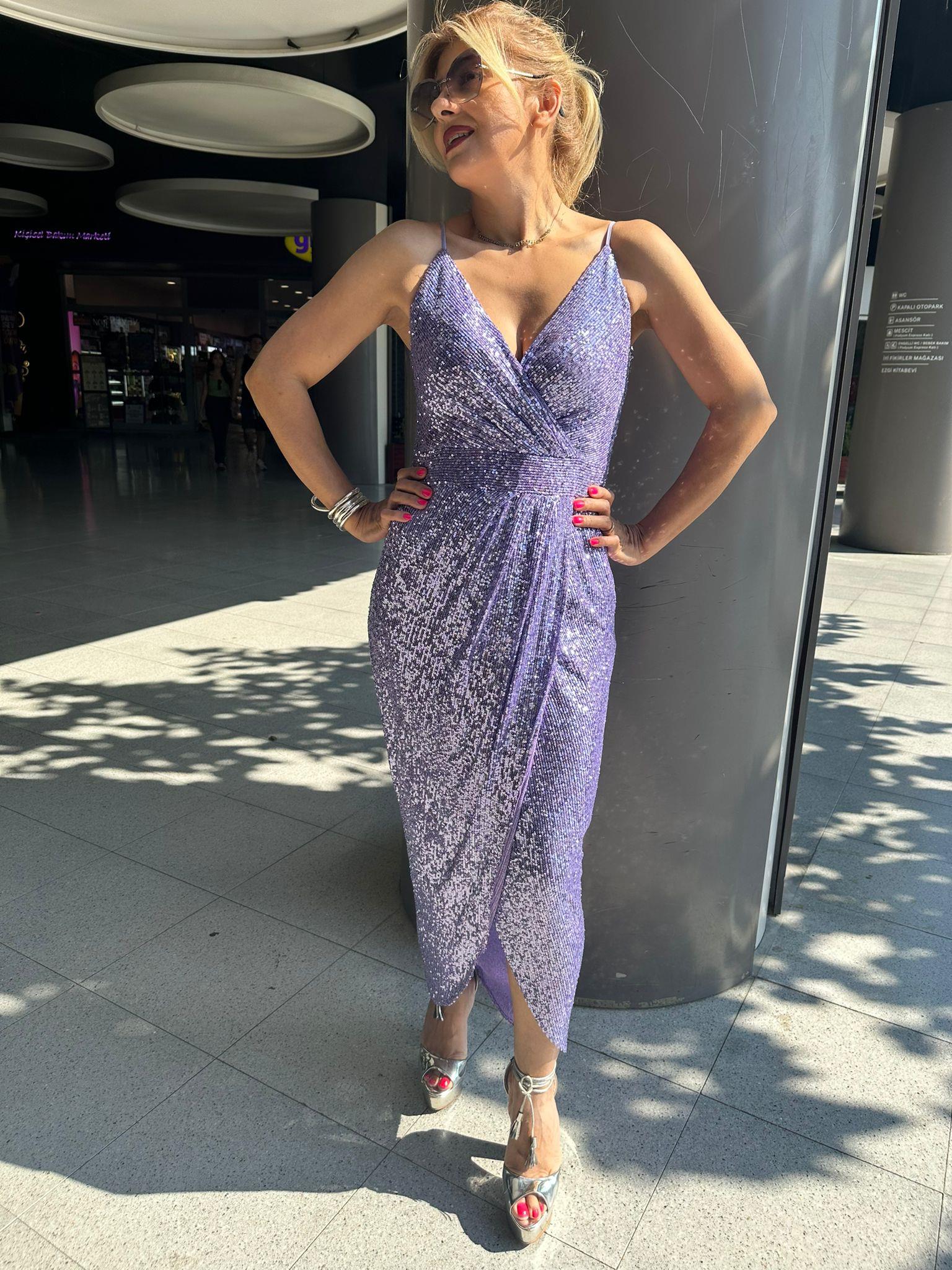 Exp24 Pul Payet Cepli Elbise