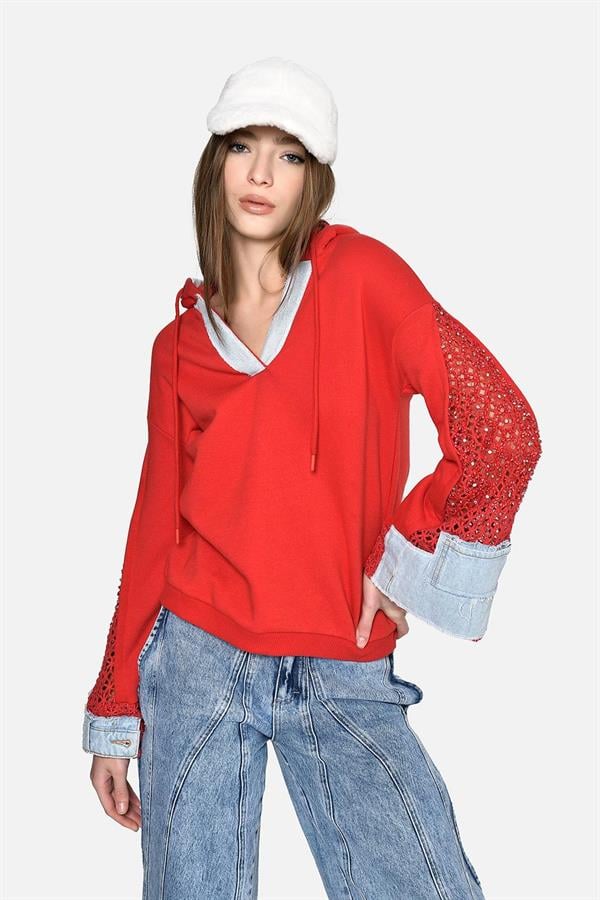 DQ222392 Sweatshirt/Kapişonlu Bluz