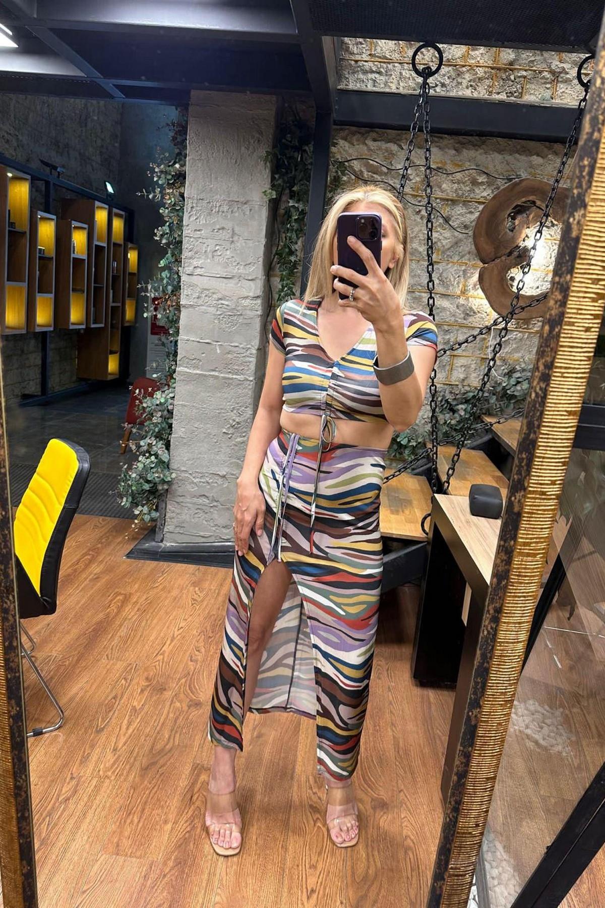 İkili Crop Etek Takım