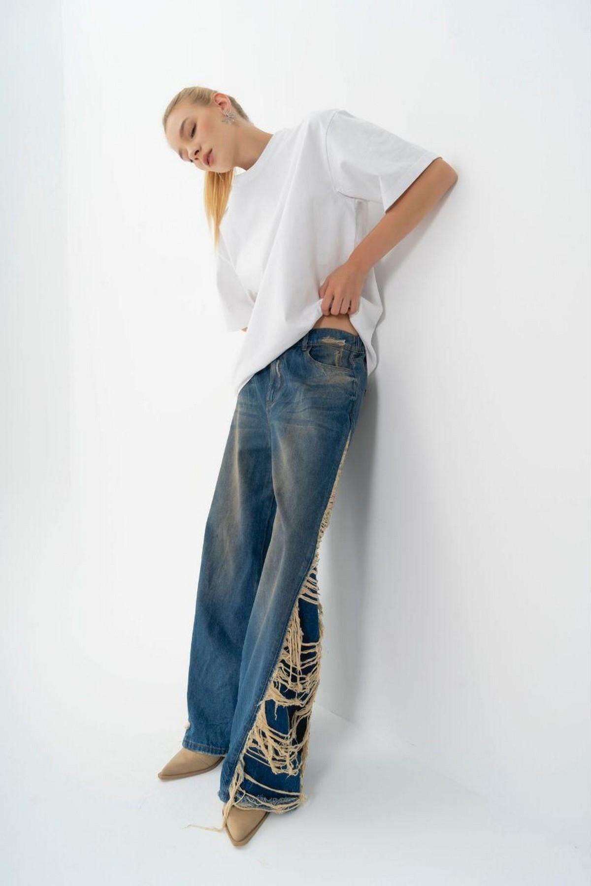 İspanyol Paça Kot Pantolon