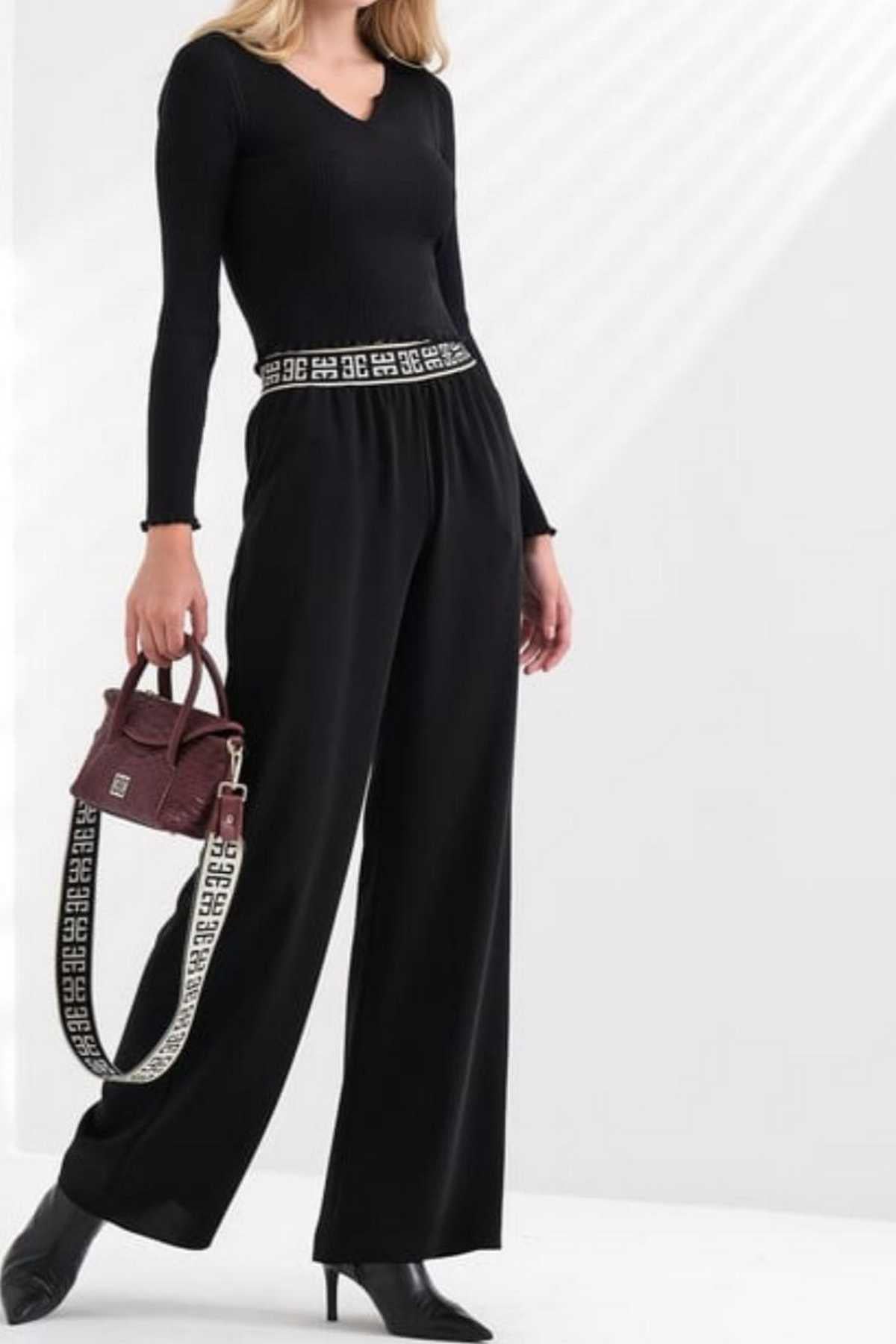 Logo Baskılı Pantolon