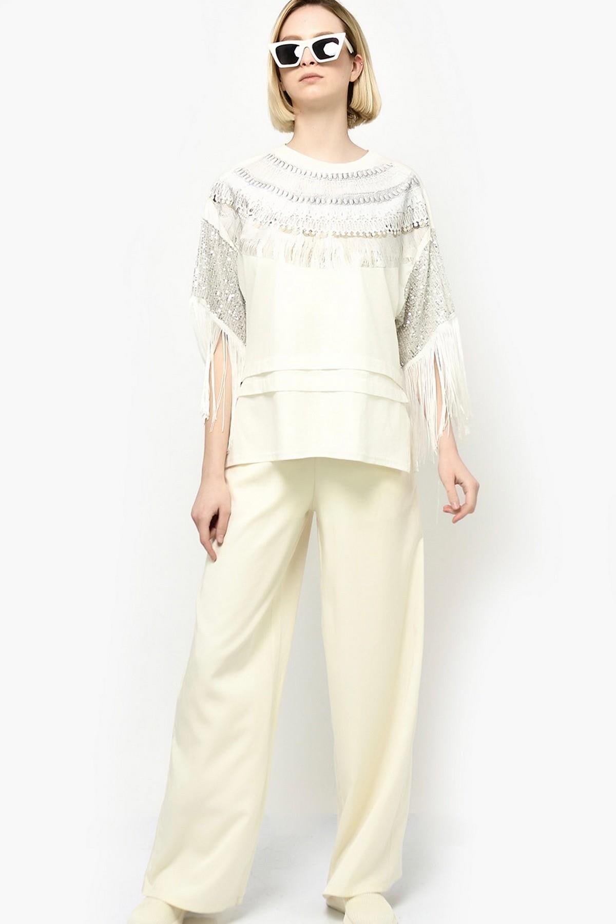 Pamuk Doku Tasarım Bluz