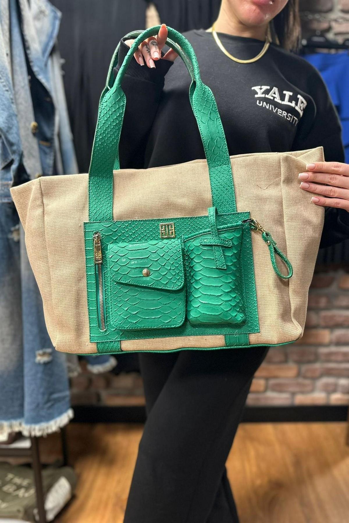 Tasarım Çanta Yeşil