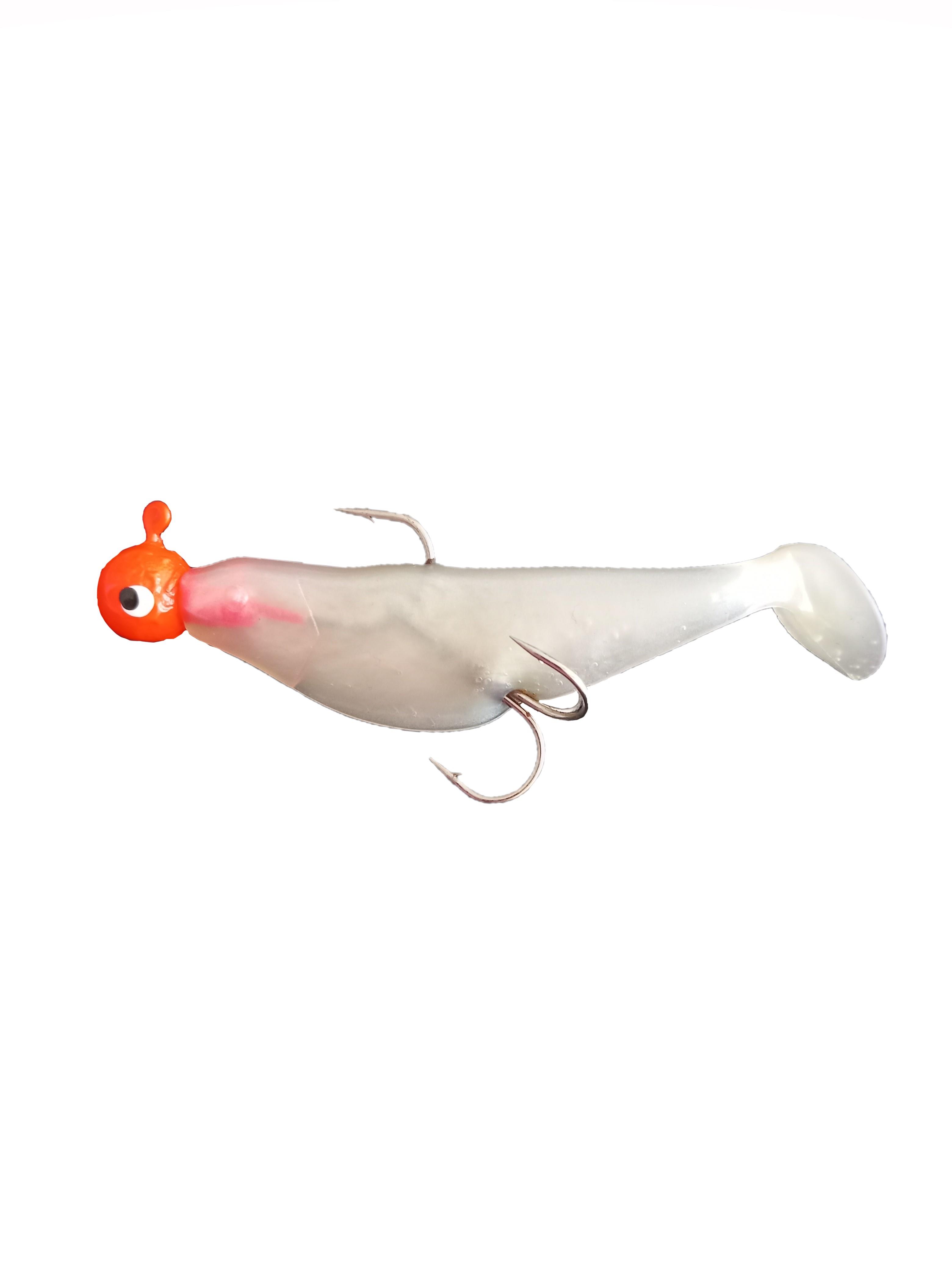 12 cm Saydam Çift İğne Kırmızı Zoka Silikon Balık12 cm Saydam Çift İğne Kırmızı Zoka Silikon Balık