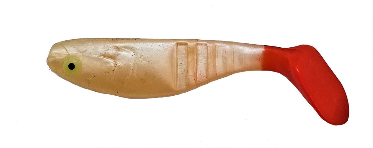 80 mm Kırmızı Kuyruk Silikon Balık 