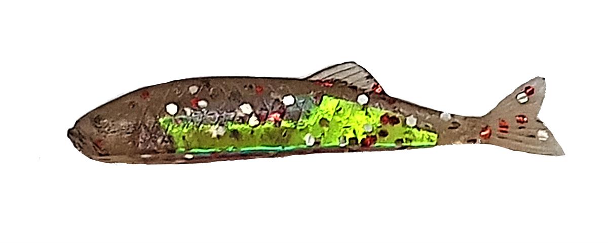 Albastar 53 mm Simli Fosforlu Silikon Balık