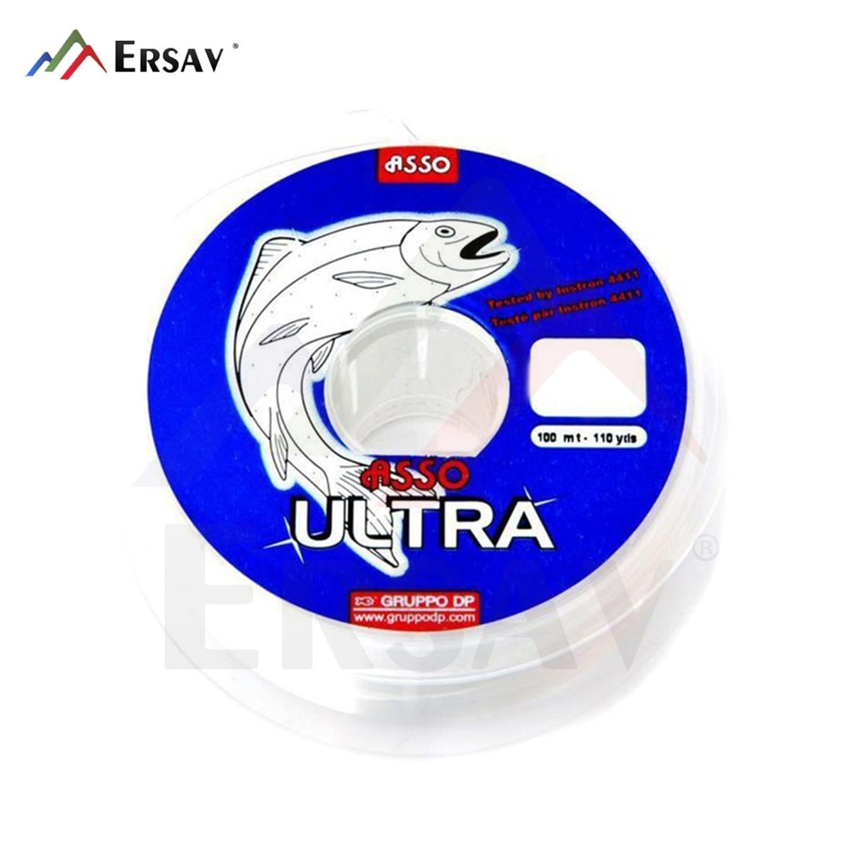 Asso Ultra Naylon Misina 0.105 mm 2.0 kg 100 m