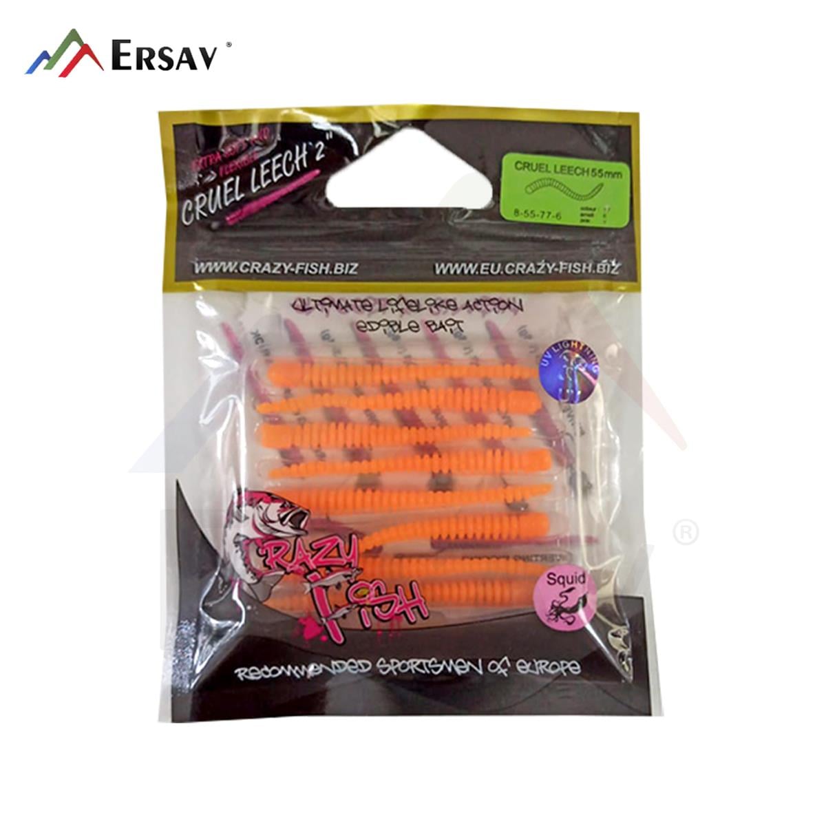 Crazy Fish Cruel Leech 2 55 mm Silikon Yem C:77-1