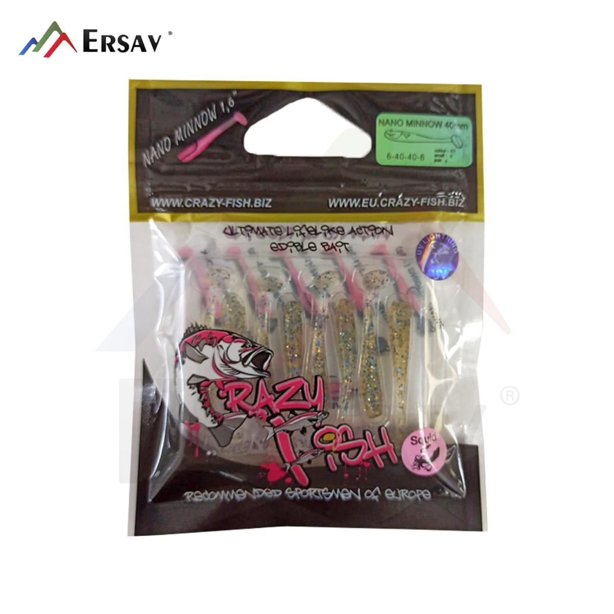 Crazy Fish Nano Minnow 1.6 40 mm Silikon Yem C:40