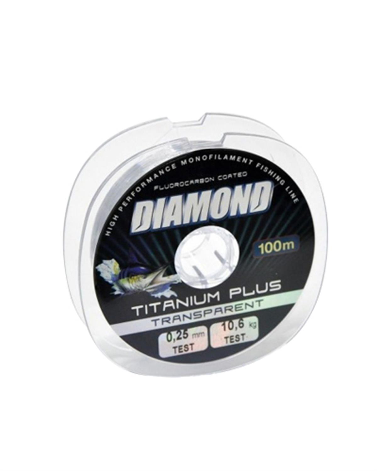 Diamond Titanium Plus Fluoracarbon Coated Misina 0.20 mm 8.48 kg 100 mt