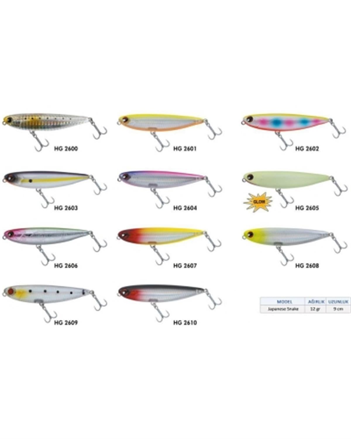 Japanese Snake 9 cm 12 gr Floating Sahte Balık 2601