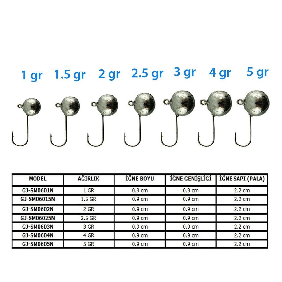 Jaxon Sumato Jighead 3 gr No:6 Lrf