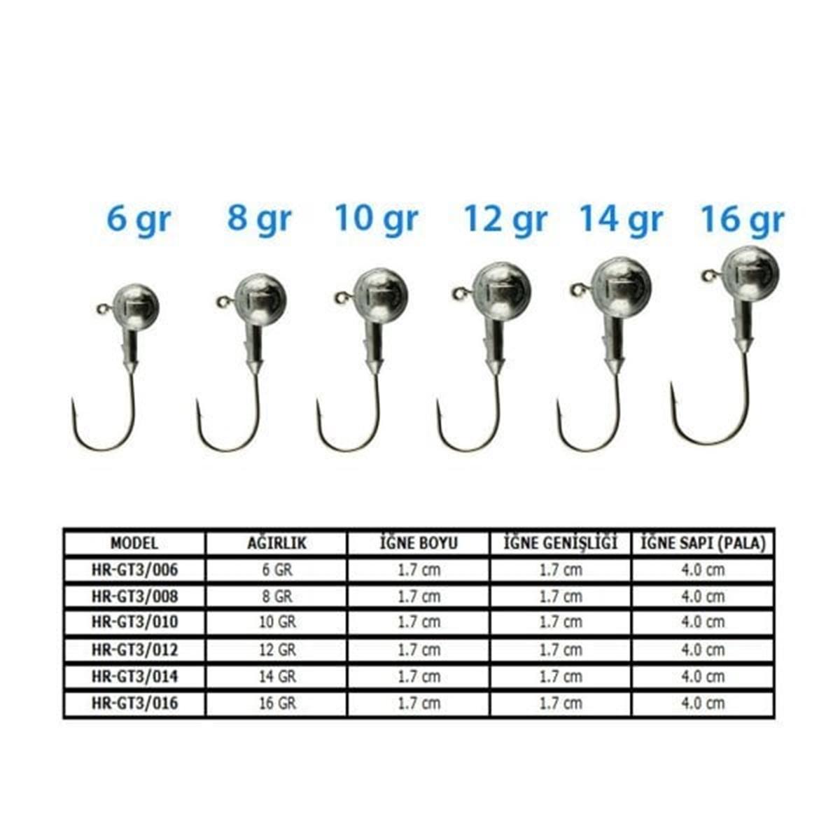 Jaxon Tanami GT1 6 gr Silver Jig Head 2 Li