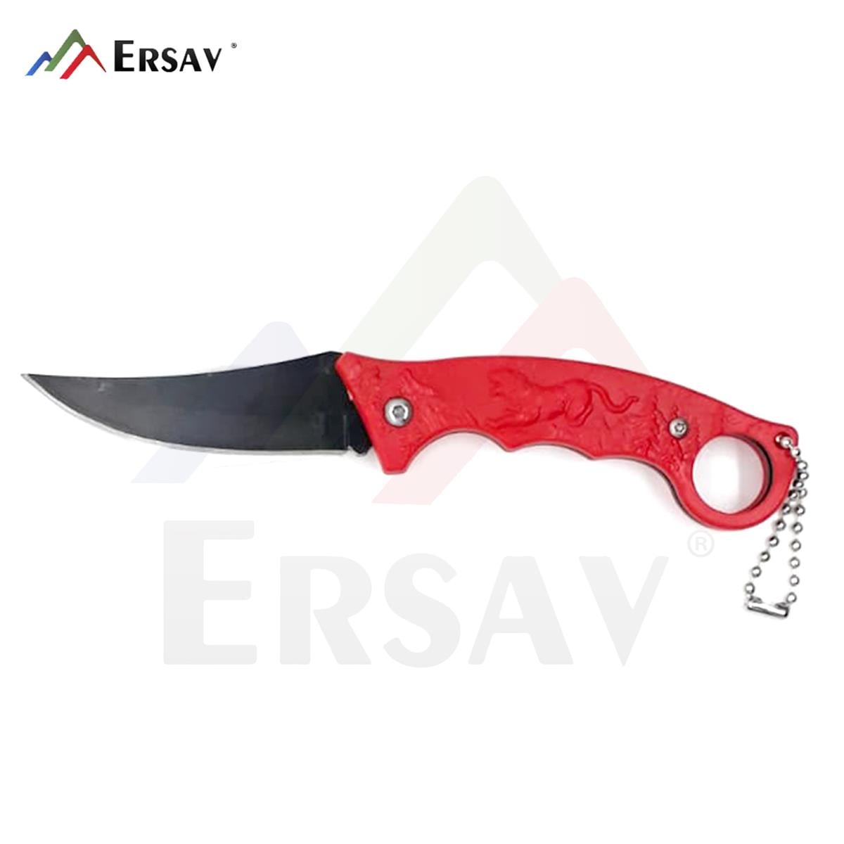 KA038 Parmaklı Çakı Kırmızı