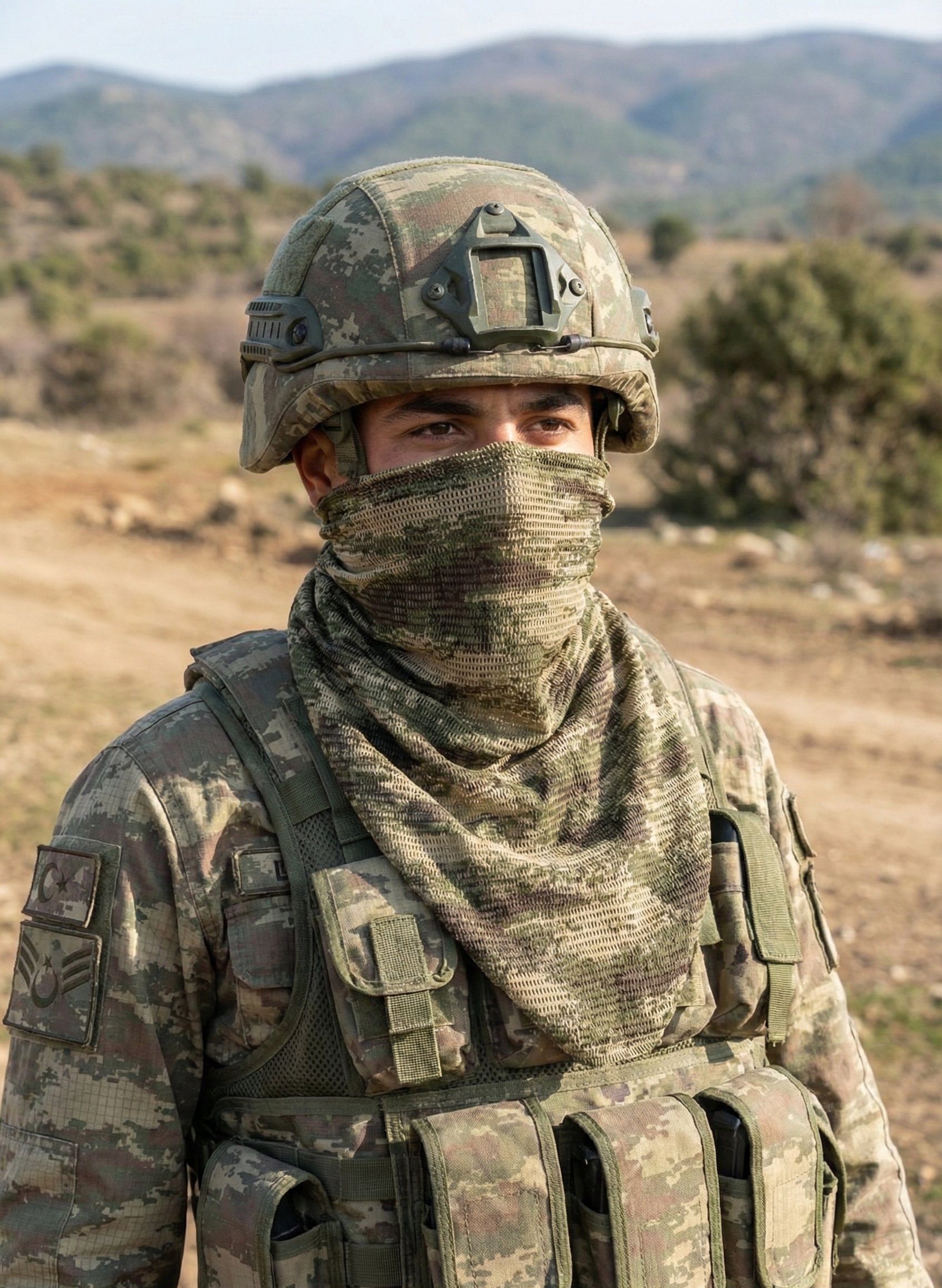 Kara Kuvvetleri Kamuflaj Bandana Fileli